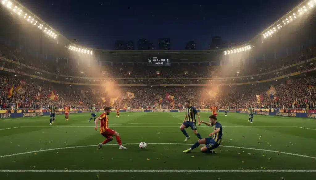 Galatasaray ve Fenerbahçe Derbisinin Sıcak Atmosferi